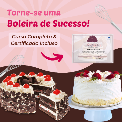 Curso de Bolos Decorados - Aprenda com a Boleira Academy